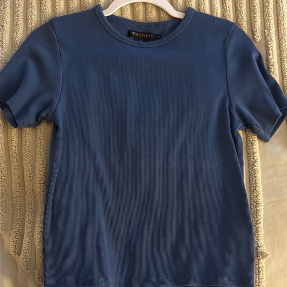 Pendleton Women's Short Sleeve Blue Tee